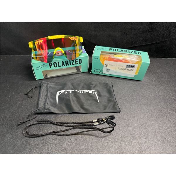 2 Pairs of Kids/Youth Pit Viper Polarized Sunglasses (For Ages 2-6yrs) - New