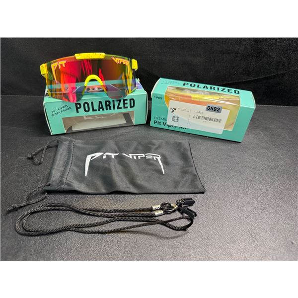 2 Pairs of Kids/Youth Pit Viper Polarized Sunglasses (For Ages 2-6yrs) - New