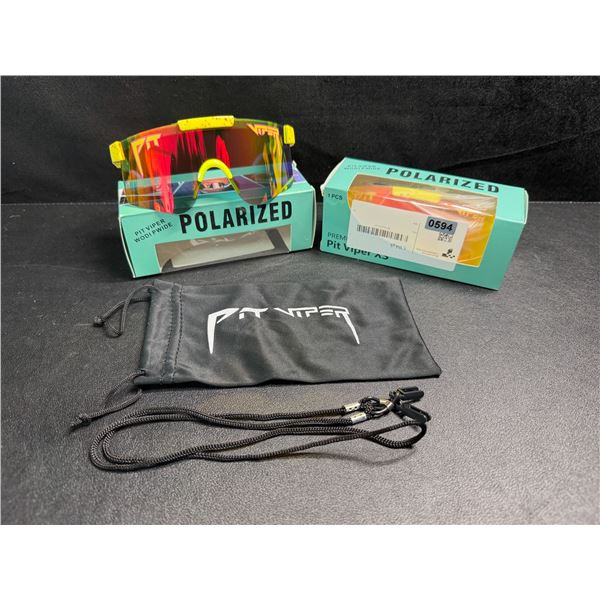 2 Pairs of Kids/Youth Pit Viper Polarized Sunglasses (For Ages 2-6yrs) - New