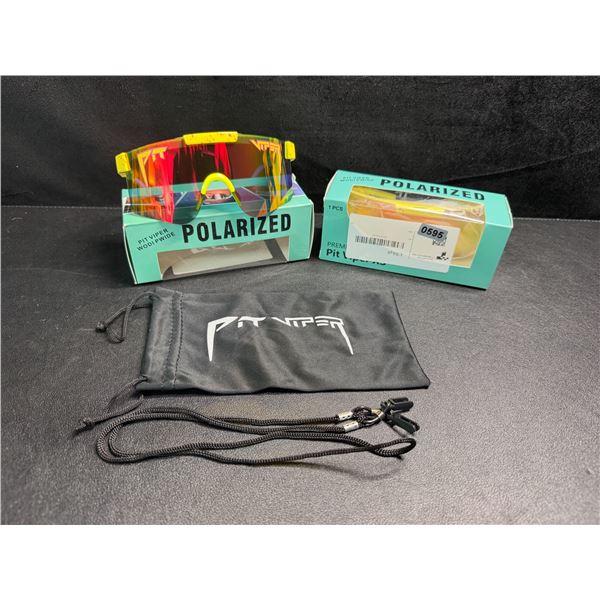 2 Pairs of Kids/Youth Pit Viper Polarized Sunglasses (For Ages 2-6yrs) - New