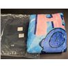 Image 2 : 1 Disney Stitch Throw Blanket - 50 x 60 inch - Blue - Brand New