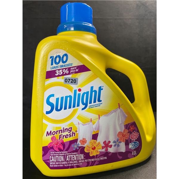 1 Large 4.0L Jug of Sunlight Morning Fresh Laundry Detergent 100 Loads - New
