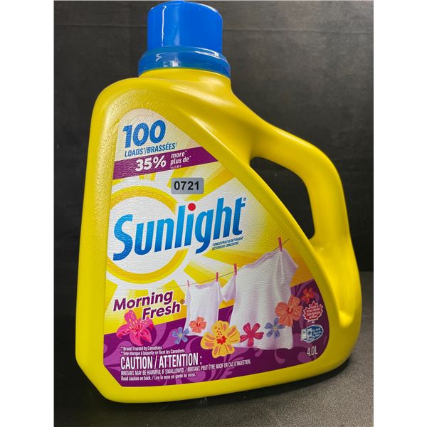 1 Large 4.0L Jug of Sunlight Morning Fresh Laundry Detergent 100 Loads - New