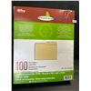 Image 1 : Hilroy Enviro Plus 100-Pack of File Folders - Letter Size - Sand Colour - New