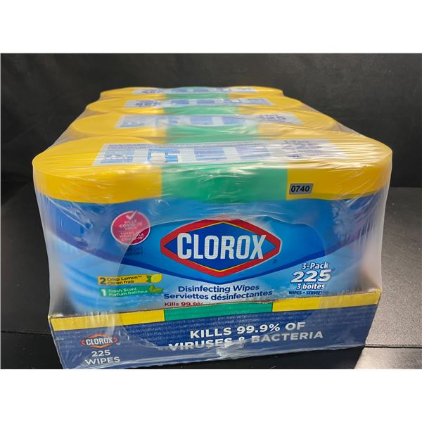 1 Case of Clorox Disinfecting Wipes - 12 Tubs Included! (75 Wipes Each) - New Sealed