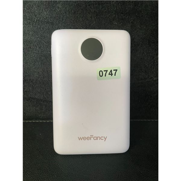 1 WeeFancy 10,000mAh Portable Power Bank/Charger w/ Built-In Charging Cords - No Box/Open Box