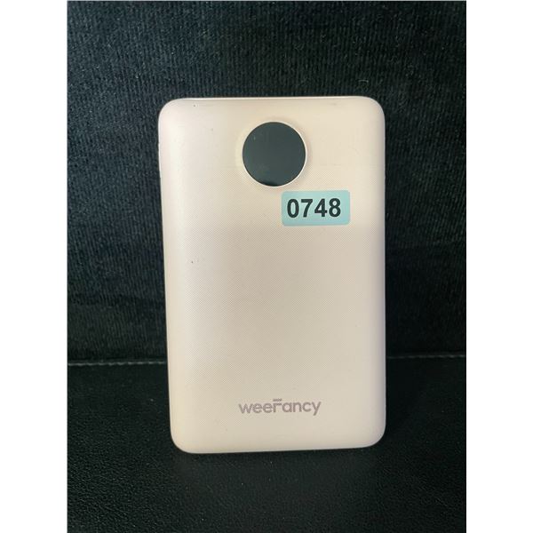 1 WeeFancy 10,000mAh Portable Power Bank/Charger w/ Built-In Charging Cords - No Box/Open Box