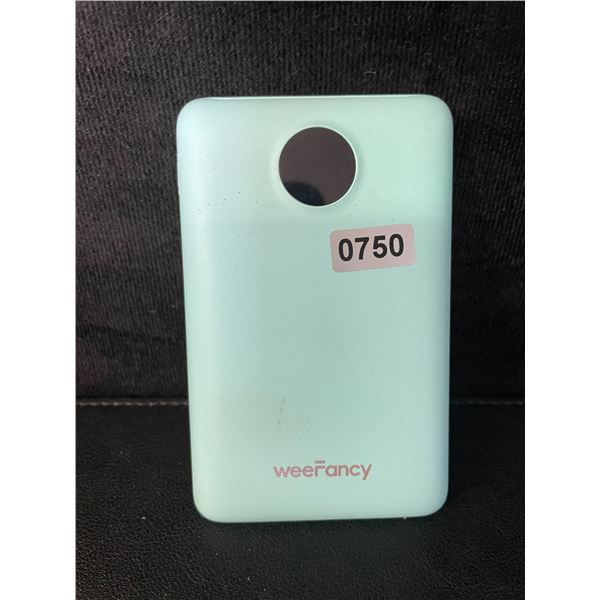 1 WeeFancy 10,000mAh Portable Power Bank/Charger w/ Built-In Charging Cords - No Box/Open Box