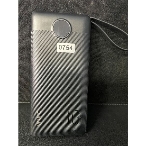 1 VRURC 10,000mAh Portable Power Bank/Charger w/ Built-In Charging Cords - No Box/Open Box