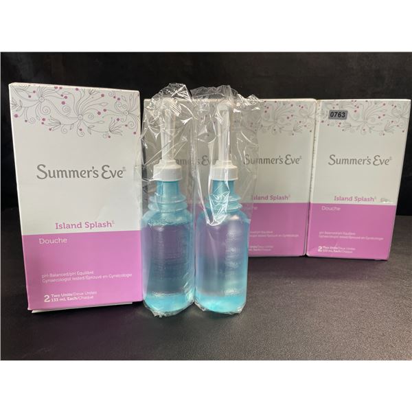 4 Boxes of Summer's Eve Island Splash pH-Balanced Douche Kits for Women - New