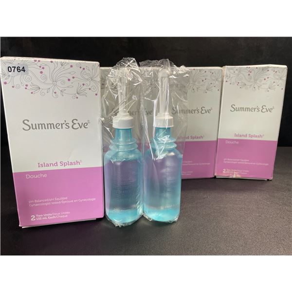 4 Boxes of Summer's Eve Island Splash pH-Balanced Douche Kits for Women - New