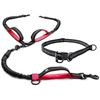 Image 1 : 1 ChunkyPaw Hands-Free Double Dog Leash - Black/Red - New