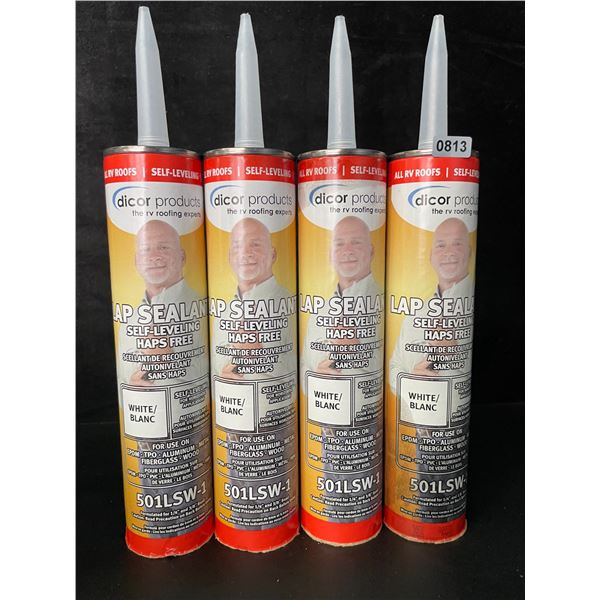 4 Dicor Products Lap Sealant; Self-Leveling - White (501LSW-1) - 10.3oz - New