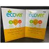 Image 1 : 2 Boxes of Ecover Natural Plant-Based Dishwasher Powder - Citrus - 1.36kg - New Sealed