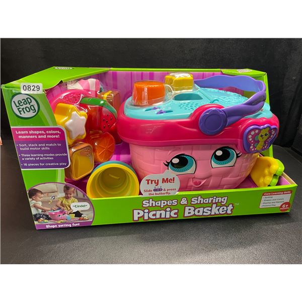 1 LeapFrog Shapes & Sharing Picnic Basket Toy Set - Brand New!