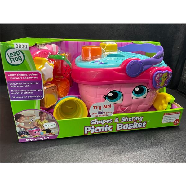 1 LeapFrog Shapes & Sharing Picnic Basket Toy Set - Brand New!