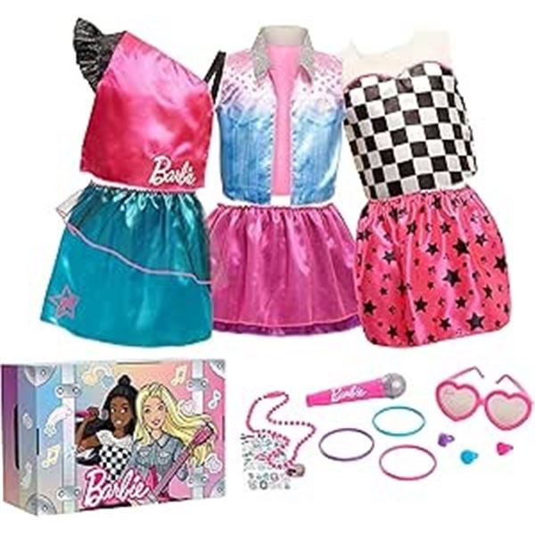 1 Barbie Dress Up Trunk - 21PC Fashionista/Dress-Up Kit - Brand New
