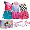 Image 1 : 1 Barbie Dress Up Trunk - 21PC Fashionista/Dress-Up Kit - Brand New
