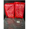 Image 1 : 2-Pack of Fire Blankets/Emergency Fire Blankets - 1.2m x 1.2m Size - New
