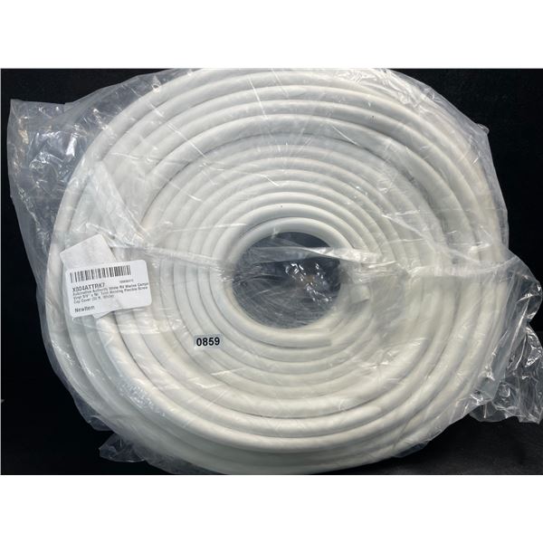 50FT Roll of White RV Marine Camper Vinyl Trim - 5/8" x 50FT Flexible Trim Molding - New