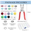 Image 3 : 800PC Metal Snap Button Fastener Kit w/ Snap Plier Tool - Great for Crafting/DIY - Brand New