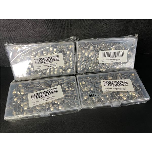 4 Packs of Steel/Heavy Duty Thumb Tacks (600PCS Each) - New