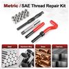 Image 2 : 15PC Thread Repair Tool Kit - Metric/SAE Thread Repair Kit - New