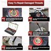 Image 3 : 15PC Thread Repair Tool Kit - Metric/SAE Thread Repair Kit - New