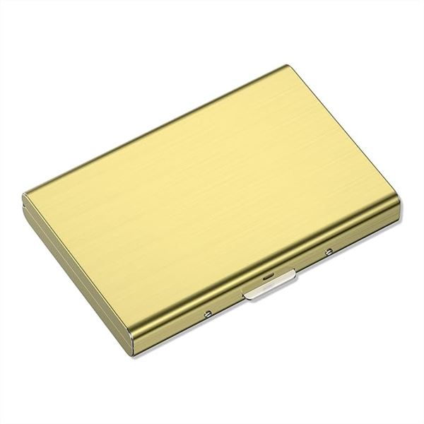 3 Metal Credit Card Holders/Wallets - Gold Colour - New