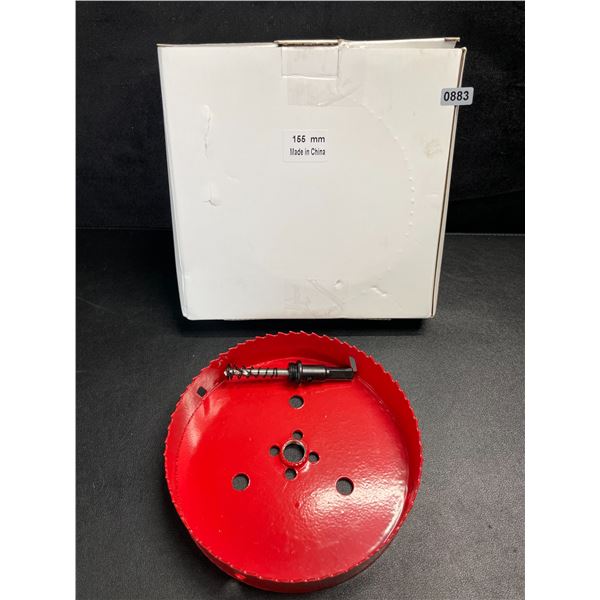 1 Large Hole Saw - 6-1/8" (155mm) Diameter - Bi-Metal Hole Cutter with Center Bit - New
