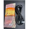 Image 3 : 1 Bicmice Standard PC/Monitor/TV Replacement Power Cord - 10-Feet Length - Black - New