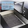 Image 3 : 2-Pack of Kitchen Sink Mats; Fast Draining/Easy Clean Mats - Cut To Size (15.7" x 11.8") - New