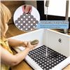 Image 5 : 2-Pack of Kitchen Sink Mats; Fast Draining/Easy Clean Mats - Cut To Size (15.7" x 11.8") - New