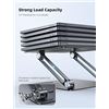 Image 8 : 1 Adjustable Laptop Stand/Portable Laptop Riser (for 10" to 17.3" Laptops) - Brand New