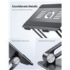 Image 5 : 1 Adjustable Laptop Stand/Portable Laptop Riser (for 10" to 17.3" Laptops) - Brand New