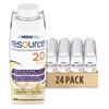 Image 1 : 1 Case of Nestle Resource 2.0 Complete Nutrition Drinks - Vanilla; 24 x 237ml Cartons - New
