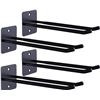Image 1 : 4-Pack of Heavy Duty Large Garage Utility Hooks (12.2" Size) - Wall Mount Hooks; Black - New