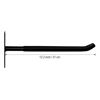 Image 2 : 4-Pack of Heavy Duty Large Garage Utility Hooks (12.2" Size) - Wall Mount Hooks; Black - New