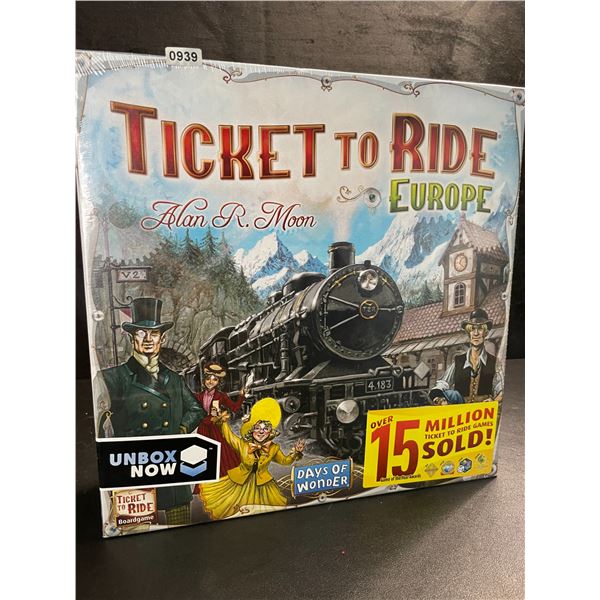 1 Ticket to Ride: Europe - A Family Board Game by Days of Wonder (2-5 Players) - New Sealed