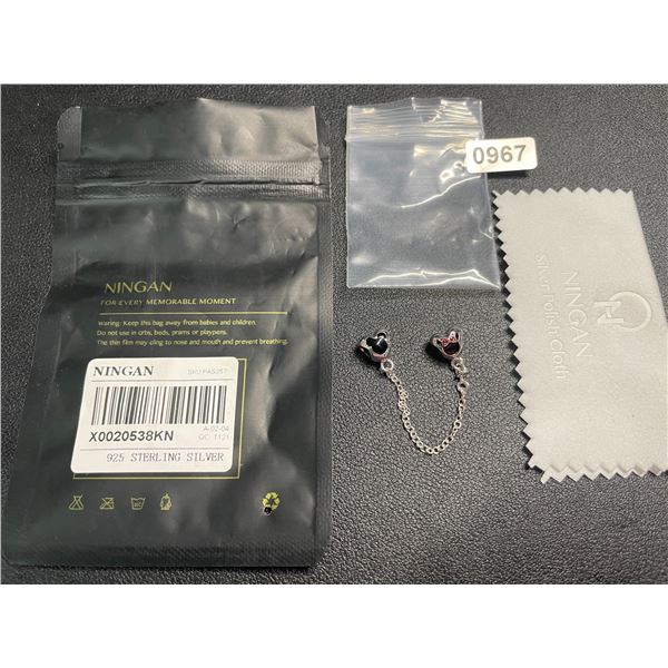 1 Sterling Silver (925) Mickey/Minnie Charm for Pandora Bracelets - Brand New