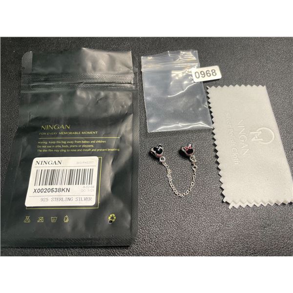 1 Sterling Silver (925) Mickey/Minnie Charm for Pandora Bracelets - Brand New