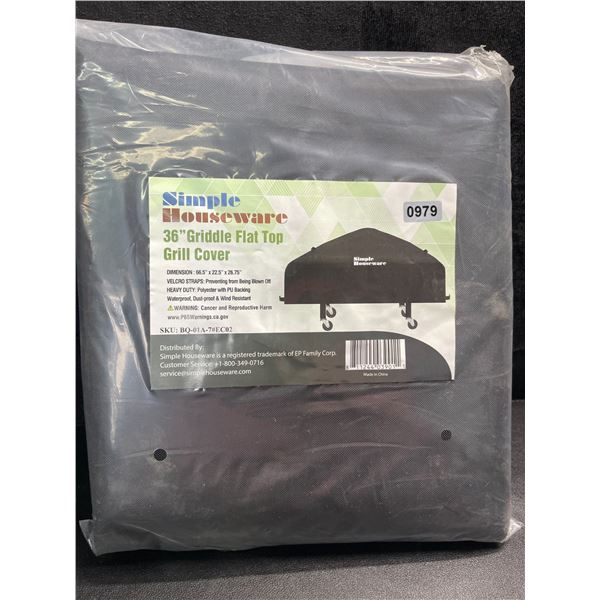 1 36-Inch BBQ Grill Cover/Griddle Flat Top Grill Cover - Size: 66.5" x 22.5" x 26.75" - Brand New
