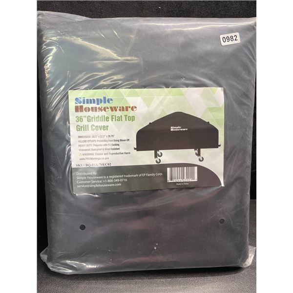 1 36-Inch BBQ Grill Cover/Griddle Flat Top Grill Cover - Size: 66.5" x 22.5" x 26.75" - Brand New