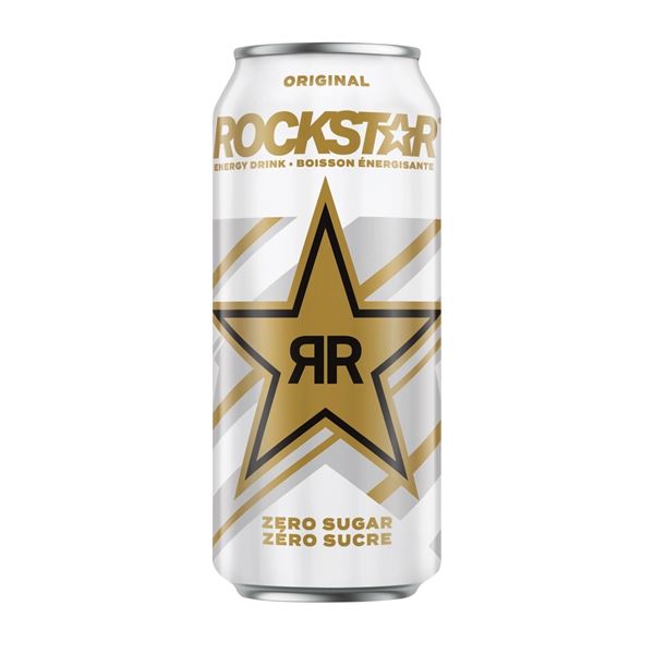 1 Case of Rockstar Zero-Sugar Energy Drinks - 12 x 473ml Cans - BB: MR 09/2026