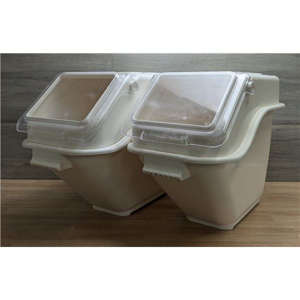 6.3 Gallon Ingredient Bins W/Flip Lids - Lot of 2 |MR1-2