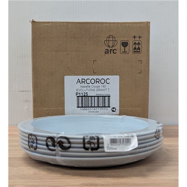 7-1/4" Evolutions Coupe Plates, Arcoroc P1125 - Lot of 24 |ML5-3