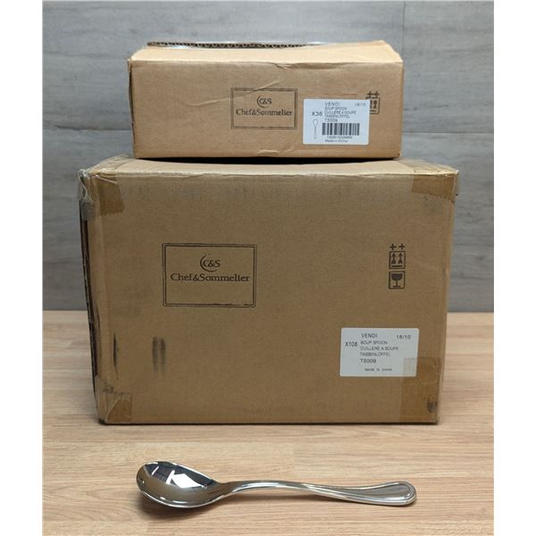 Vendi Soup Spoons, Arcoroc T5009 - Lot of 108 (1 Case) |CC4
