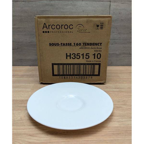 6.5" Tendency Zenix Saucers, Arcoroc H3515 - Lot of 24 |CC3