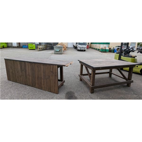 Butcher & Reception Tables - Lot of 2 |LBD