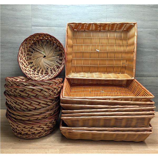 Round & Rectangular Baskets - Lot of 37pcs |RC12/FtFFloor